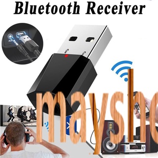 mayshowt Adaptador De Receptor De Audio Inalámbrico USB Bluetooth Portátil De 3.5 Mm/Auxiliar De Música Estéreo Para Coche/Hogar /