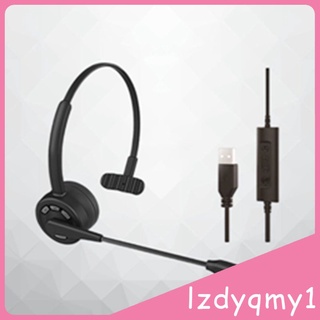 bluetooth v5.0 pro auriculares auriculares con micrófono usb cable de carga de carga de batería incorporada teléfono auriculares para el hogar (3)