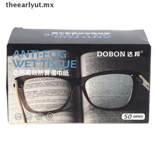 [bueno] 50 pzs toallitas antiniebla gafas antiniebla antiniebla/lentes antiniebla/Defogger/toallitas de gafas MX