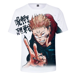 Kid 2021 Anime Jujutsu Kaisen camiseta Harajuku Streetwear Harajuku Kpop camiseta (6)