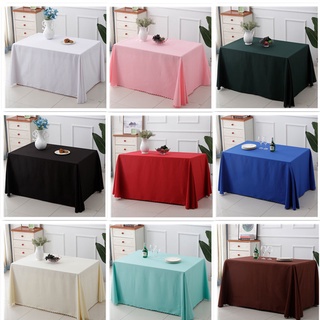 Fábrica personalizada empresa sala de reunión Rectangular mantel de postre mantel de mesa cubierta de mesa puesto de tela de piso rosa mantel