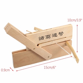 Mini ballesta de bambú de madera de bambú manualidades repitiendo ballesta Chu-ko-nu juguete spdivine (3)