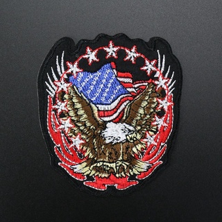 zong american eagle army insignia punk rock - parche para bicicleta, bordado grande, parche para motocicleta (7)