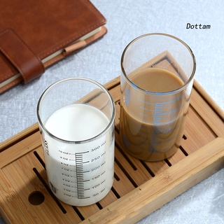 [DOT] Taza de leche graduada de diseño de escala clara de vidrio de borosilicato multiusos taza de agua para niños (7)
