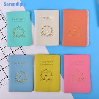 serendipia| nueva utilidad de viaje simple pasaporte tarjeta de identificación titular caso protector piel pvc
