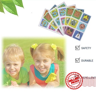 60pcs Mosquito Repellent Stickers Patches Cartoon Pure Plant Essential Oil Stickers For Baby Y1X6
