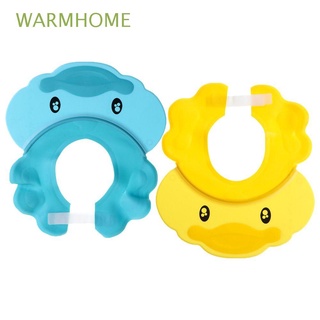 WARMHOME 2Pcs Toddler Baby Shower Cap Waterproof Protect Eyes Ears Bath Visor Hat Silicone Shampoo Multi-Purpose Adjustable Hair Wash Shield
