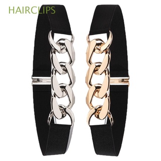 HAIRCLIPS 2Pcs Moda Correa de cintura Punk Estirarse Cinturones elásticos Mujeres Decoración de ropa Ajustable Cinturones de cintura Pretina decorativa