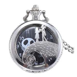 Reloj Collar Bolsillo Jack Skellington Sally Reloj de Bolsillo Tim Burton El extraño mundo de Jack (1)