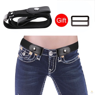 1 Pcs Buckle-Free Belt Elastic Unisex Comfortable Invisible No Bulge Hassle for Jeans