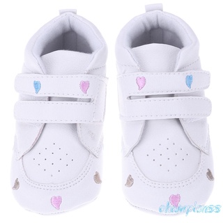 WALKERS Caliente zapatos de bebé recién nacido niños niñas patrón de corazón primeros caminantes niños zapatillas de deporte-