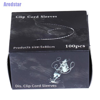 [Aredstar] 100Pcs Black Disposable Tattoo Machine Clip Cord Hook Sleeve Bags Hygiene Cover (2)