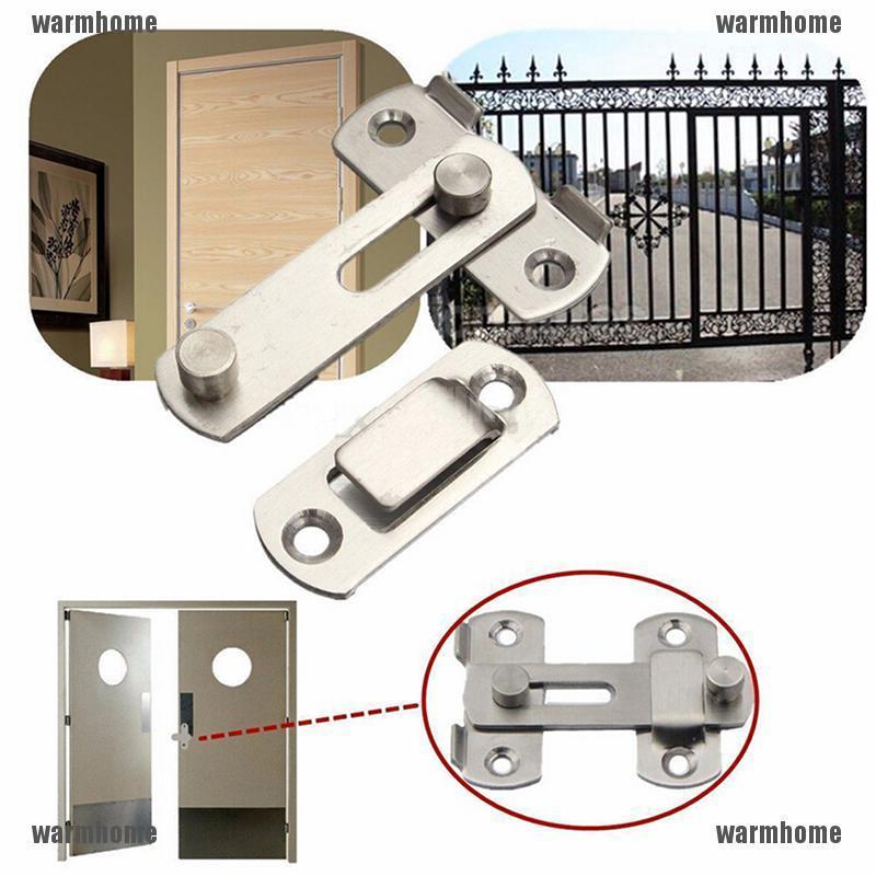 Nuevo pestillo de puerta de seguridad para el hogar de acero inoxidable, cerradura de diapositivas, Hardware y tornillo