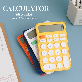 Calculadora de mão simples cor doce, estudante de aprendizagem assistente de contabilidade feminino especial mini computador portátil de economia de energia