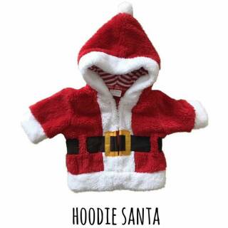 Navidad recién nacido bebé niño niña Santa Claus ropa de manga larga caliente Chamarra