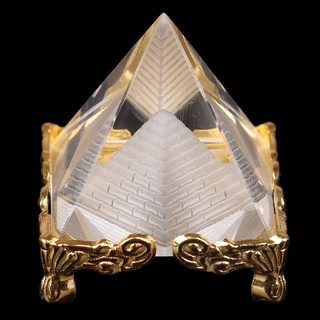 GRTG 1Pc Feng Shui Egipto Egipcio Cristal Claro Pirámide Adorno Decoración Del Hogar