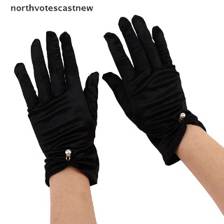 northvotescastnew guantes cortos de novia para mujer/dedo completo/longitud de muñeca/guantes nvcn (4)