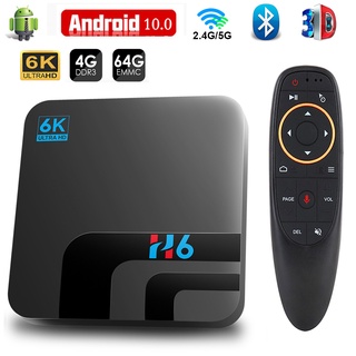 Caja de TV Android 10 4GB 64GB 32GB 6K Wideo 3D H.265 odtwarzacz Multimedia 2.4G 5GHz Wifi Bluetooth STB Smart TV Box