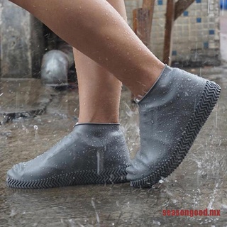 SEASON Silicone Shoe Cover Latex Riding Rain Boots Cover Reusable Dust Cover Non-slip