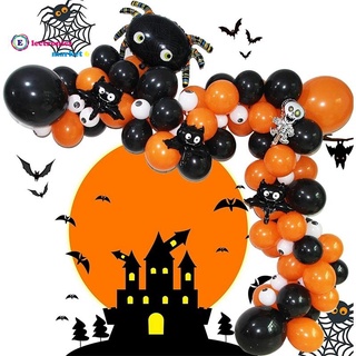 globos de halloween global globo arco kit guirnalda kit de araña cráneo murciélago papel de aluminio globo para halloween fiesta decoración del hogar