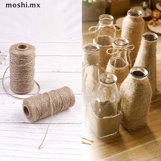 MOSHI 100Meters Natural Dry Twine Cord Jute Twine Rope Thread For DIY Decor Toy Crafts .