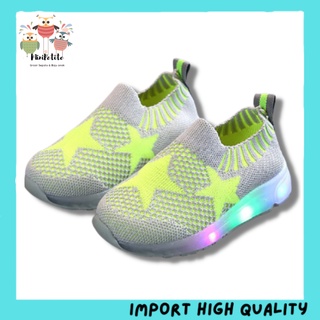 Minipetite zapatos LED luces zapatillas deslizamiento en niños niñas SH18204 (1)