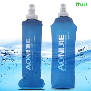 Wust 170ml -500ml plegable suave termo TPU exprimir deportes al aire libre correr botella de agua