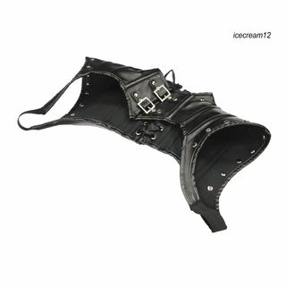 Ic mujeres gótico estilo Vintage hebilla de cinturón ajustable Punk chal corsé Crop Tops (7)