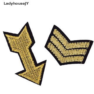 LadyhouseJY 1 Pieza De Hierro Coser Parche Militar Soldado Rango Insignia Bordada Venta Caliente