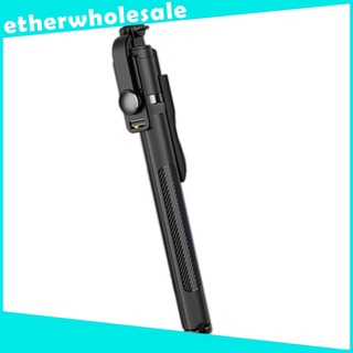 [etherwholesale] trípode extensible selfie stick control remoto inalámbrico 360 soporte de rotación