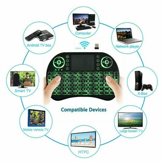 i8 mini teclado inalámbrico remoto touchpad 2.4ghz para pc smart android tv box (5)
