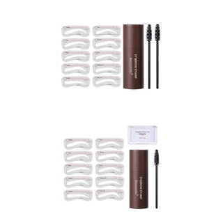 [july only] 2 pzs kit de brochas de maquillaje resistente al agua/brochas para cejas