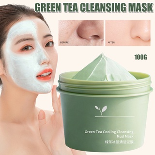 smearing hidratante limpieza facial cubierta de té verde enfriamiento barro limpieza de alta calidad mujeres (1)