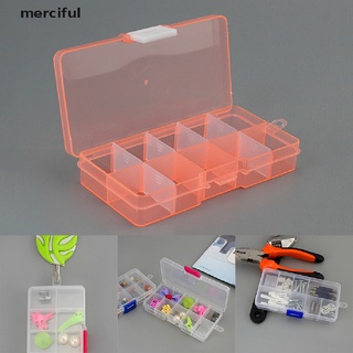 caja de almacenamiento de joyas misericordiosa de plástico 10 ranuras ajustable caja de almacenamiento artesanal organizador cuentas mx (1)