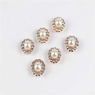 30pcs Rhinestones perlas de perlas oro plata Flatback resina flor artesanía cabujón DIY Clips de pelo decoraciones accesorios