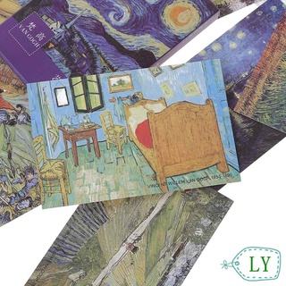 Ly 30 unids/lote clásico Van Gogh pintura al óleo DIY Retro marcapáginas decoraciones nueva oficina y suministros escolares coloridas postales