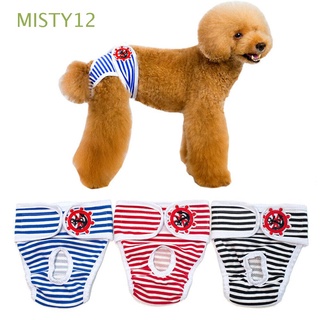 misty12 reutilizable perro pantalón sanitario fisiológico ropa interior mascota corto para mujer macho perro algodón pañal lavable calzoncillos menstruación pañal