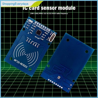 (ShoppingEverydays) Hw-126a MF-RC522 RFID IC lector de tarjetas módulo w/S50 tarjeta blanca + llavero