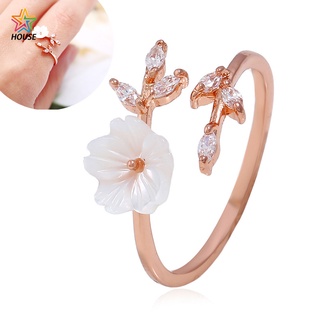 anillo ajustable abierto para mujer/joyería de cristal/joyería de dedo de boda