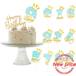 number cumpleaños pastel insertar tarjeta decoración de pastel insertar tarta mesa decoración bandera insertar tarjeta j6z8