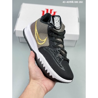 Nueva Llegada Nike Kyrie Low 4 Ep Hombres Deportes Al Aire Libre Zapatos De Baloncesto Negro Amarillo