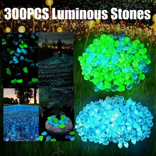 300 Piezas De Piedras Brillantes Que Brillan En La Oscuridad , Jardín , Rocas , Luminosas