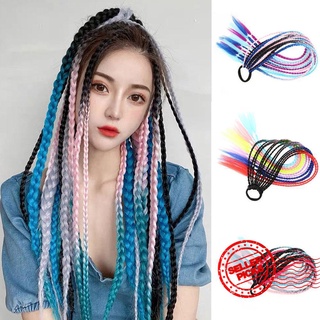 Children's Color Hair Tie Gradient Color Ponytail Hair Rope F5W0