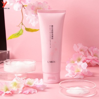【YEEXISHOP】 LAIKOU Sakura Cleanser Deep Cleansing Firming Repairing Moisturizing Whitening Face Wash Removal Blackheads Skin Care 100g (6)