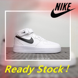 [Calidad Gurranted] Nike Air Force 1 Mid-high Tops Unisex Running Zapatos Deportivos Kasut Zapatillas De Deporte Moda