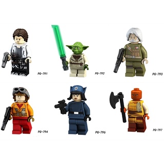 DIY Lego bloque de construcción Star Wars Han Solo Yoda minifiguras juguetes para niños (1)
