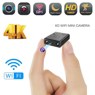 mini cámara wifi, full hd 4k 1080p videocámara de seguridad, xd visión nocturna micro cam, detección de movimiento grabación de bucle de vídeo