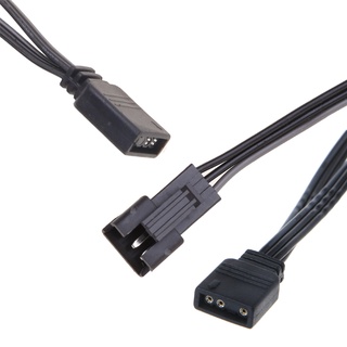 Quu ARGB Control 5V 3Pin Cable de extensión adaptador para placa base AURA AS-US/MSI (1)