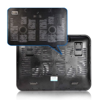 Google Metal panel Dual ventilador Notebook de Alta velocidad Silencioso Laptop Cooling Pad delgado Stand Stand Para Pc de 14 pulgadas accesorios (5)