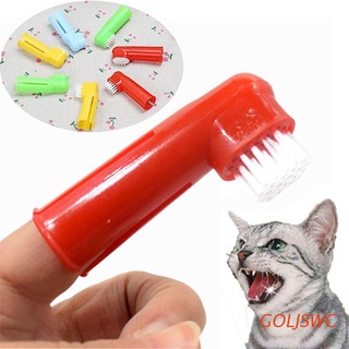 goljswc cepillo de dientes oral para limpieza dental/cuidado de los dientes/cepillo de dientes suave para perros/gatos